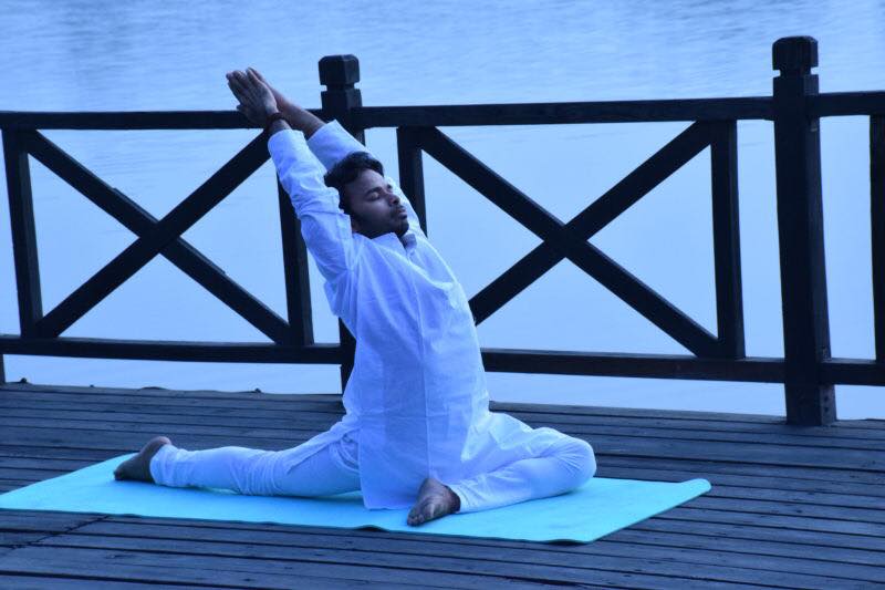 Yoga Pose By yoga Teacher