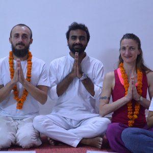 Student With Yoga Teacher